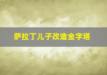 萨拉丁儿子改造金字塔