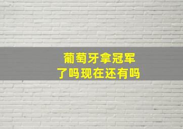 葡萄牙拿冠军了吗现在还有吗