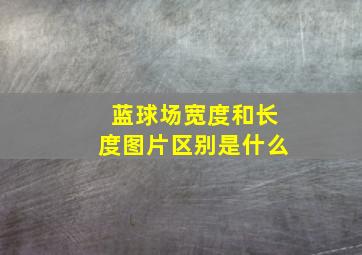 蓝球场宽度和长度图片区别是什么