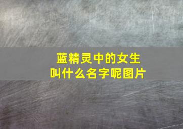 蓝精灵中的女生叫什么名字呢图片