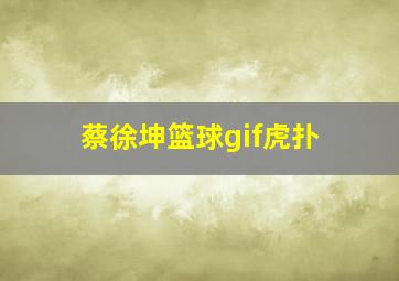 蔡徐坤篮球gif虎扑