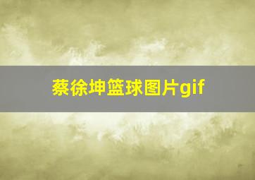 蔡徐坤篮球图片gif