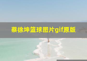 蔡徐坤篮球图片gif原版