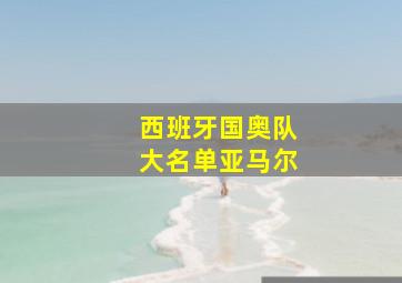 西班牙国奥队大名单亚马尔