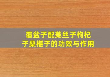 覆盆子配菟丝子枸杞子桑椹子的功效与作用