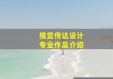 视觉传达设计专业作品介绍