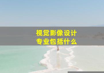 视觉影像设计专业包括什么