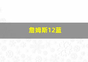 詹姆斯12蓝