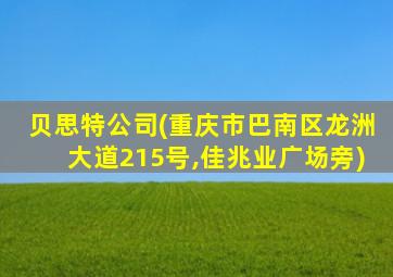 贝思特公司(重庆市巴南区龙洲大道215号,佳兆业广场旁)