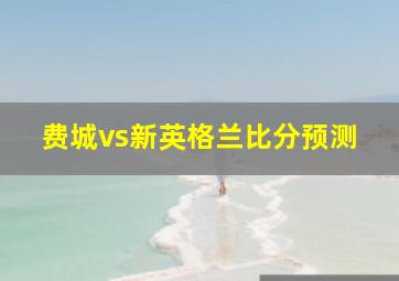 费城vs新英格兰比分预测