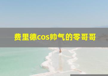 费里德cos帅气的零哥哥