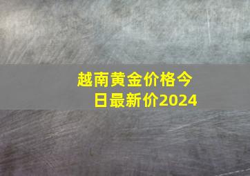 越南黄金价格今日最新价2024