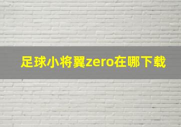 足球小将翼zero在哪下载