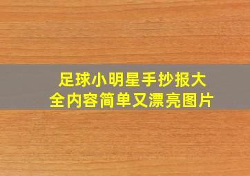 足球小明星手抄报大全内容简单又漂亮图片