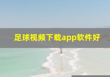 足球视频下载app软件好