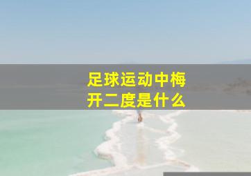 足球运动中梅开二度是什么