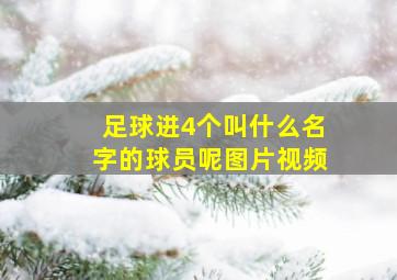 足球进4个叫什么名字的球员呢图片视频