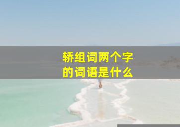 轿组词两个字的词语是什么