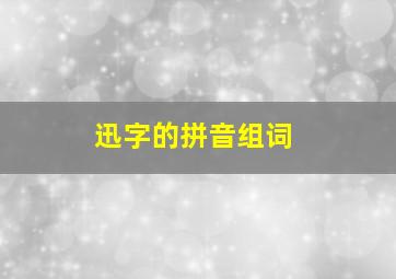 迅字的拼音组词