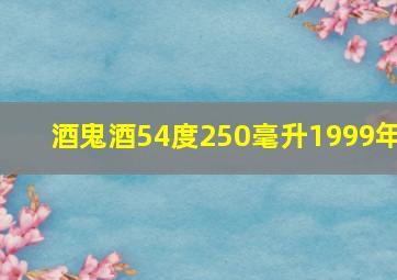 酒鬼酒54度250毫升1999年