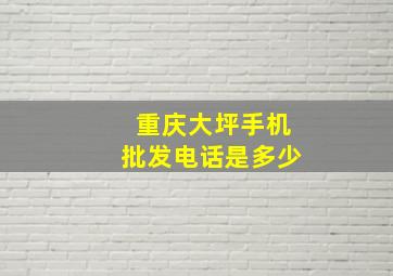 重庆大坪手机批发电话是多少