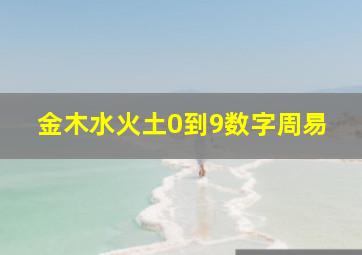 金木水火土0到9数字周易