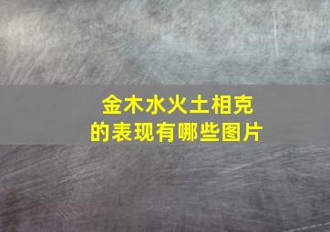 金木水火土相克的表现有哪些图片