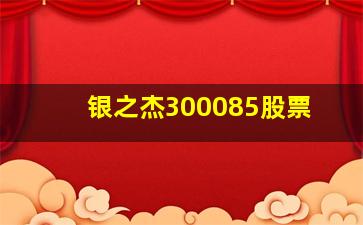 银之杰300085股票