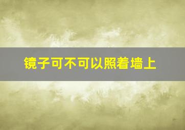 镜子可不可以照着墙上