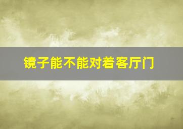 镜子能不能对着客厅门