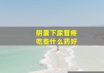 阴囊下尿管疼吃些什么药好