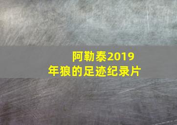 阿勒泰2019年狼的足迹纪录片