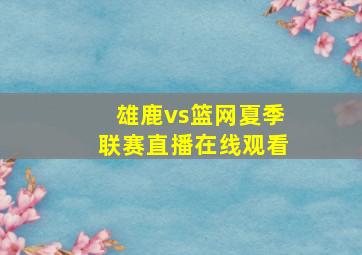 雄鹿vs篮网夏季联赛直播在线观看