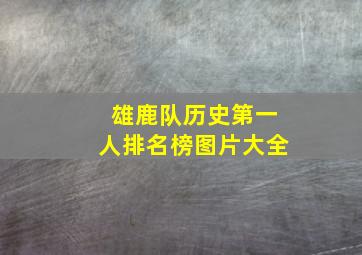 雄鹿队历史第一人排名榜图片大全