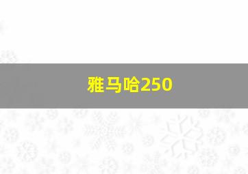 雅马哈250