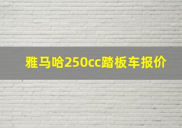 雅马哈250cc踏板车报价