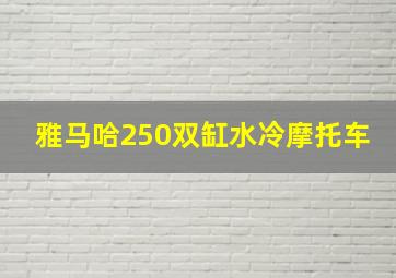 雅马哈250双缸水冷摩托车