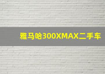 雅马哈300XMAX二手车