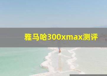 雅马哈300xmax测评