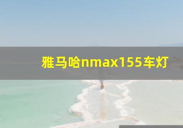 雅马哈nmax155车灯