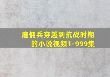 雇佣兵穿越到抗战时期的小说视频1-999集