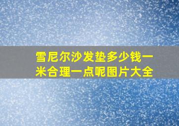 雪尼尔沙发垫多少钱一米合理一点呢图片大全