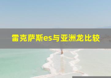 雷克萨斯es与亚洲龙比较