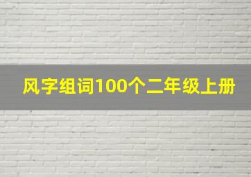 风字组词100个二年级上册