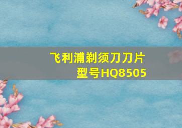 飞利浦剃须刀刀片型号HQ8505