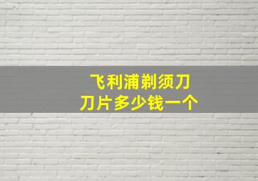 飞利浦剃须刀刀片多少钱一个