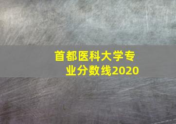 首都医科大学专业分数线2020