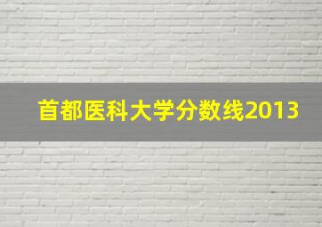 首都医科大学分数线2013