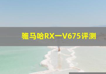 骓马哈RX一V675评测