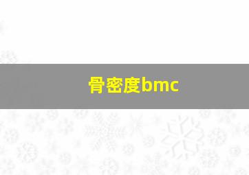 骨密度bmc